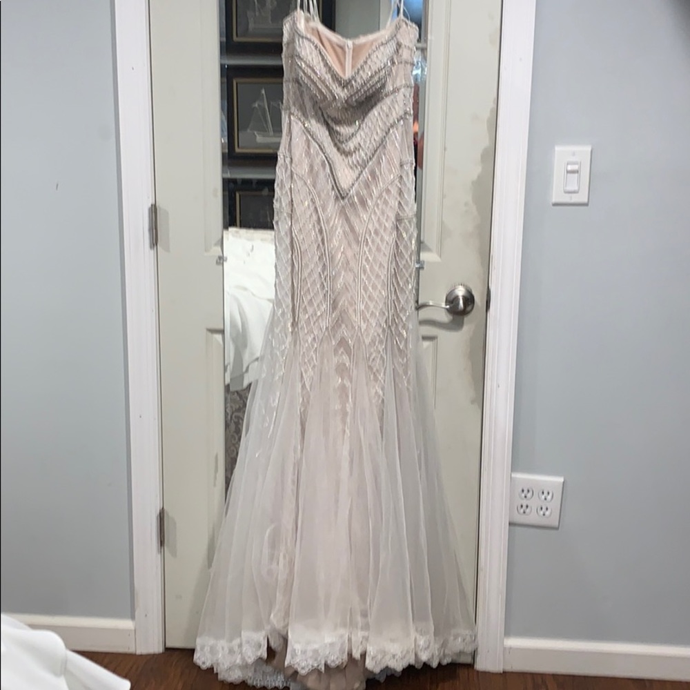 Champagne beaded dress